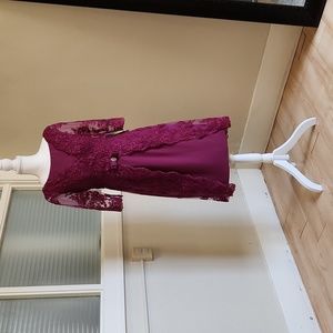 Size 8 ORCHID Phyllis mother of/special occasion dress by Azazie , NWT